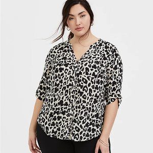 Torrid Disney Minnie Mouse Leopard Blouse